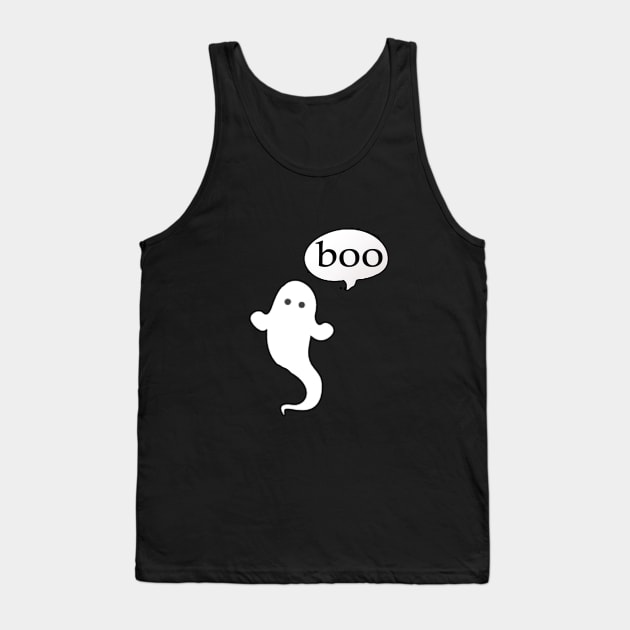 Boo ghost Tank Top by elmouden123